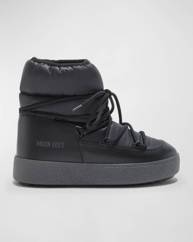 Track Nylon Lace-Up Snow Boots